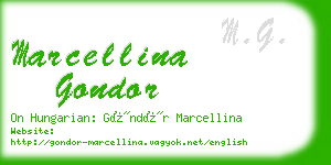 marcellina gondor business card